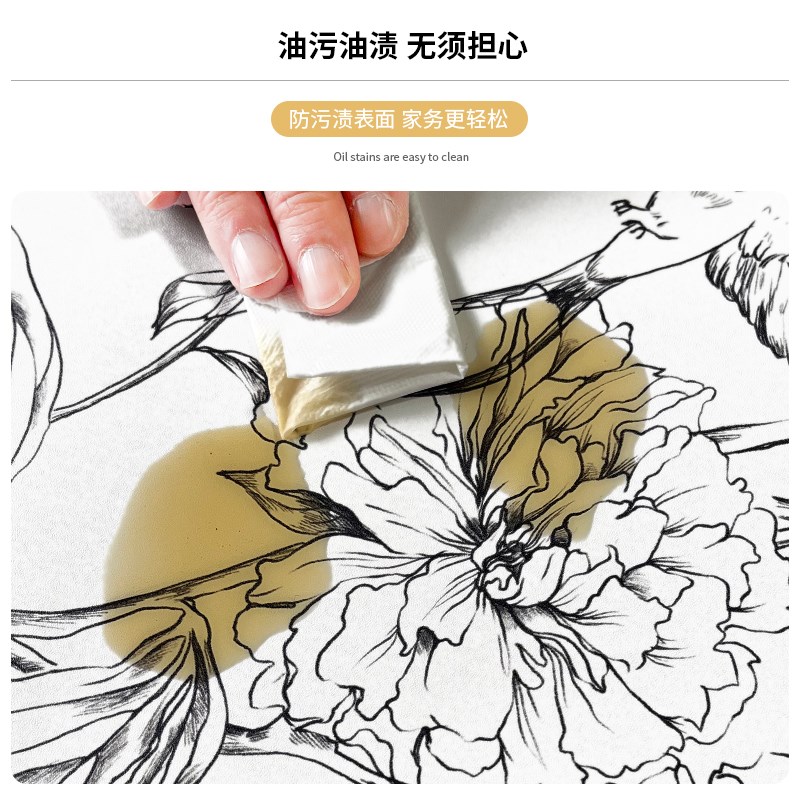 橱柜贴纸家具翻新衣柜子门中式宿舍桌面防潮防水自粘厨房防油贴纸