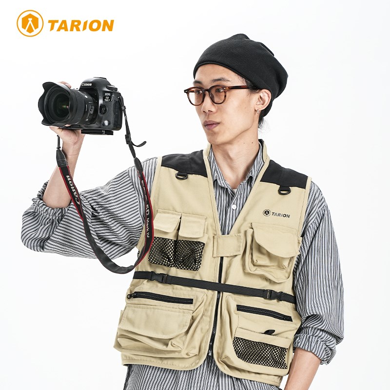 TARION 图玲珑户外摄影钓鱼记者工装多口袋易收纳工作服多功能马