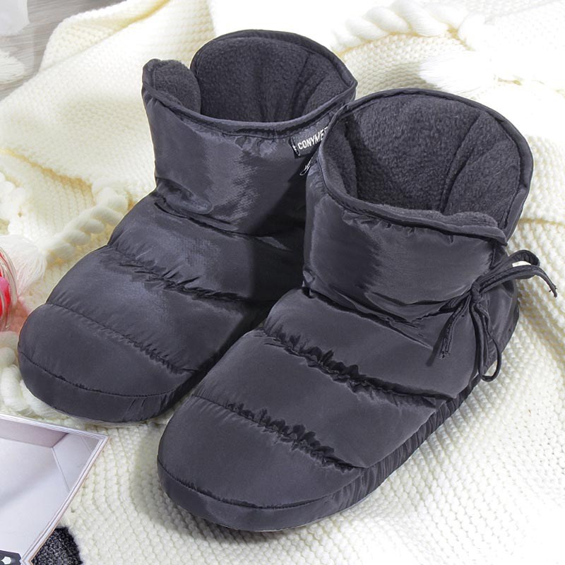 女士棉鞋秋冬保h暖加厚家居家用防滑室内静音软底棉拖鞋老年人包