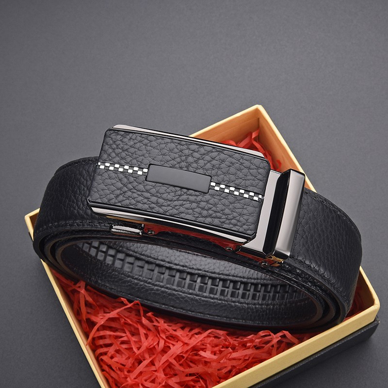厂家直销新男士自动扣皮带休闲商务男款腰带真皮高档W直播一件代