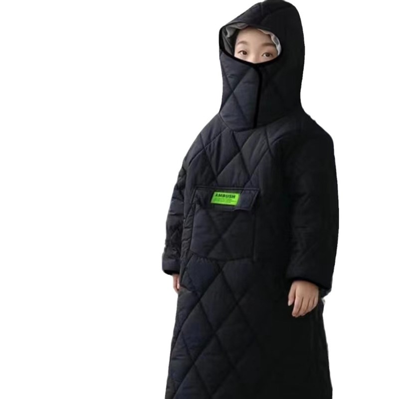 儿童挡风衣挡风被电动车冬季加绒加厚防风防寒防水安全Y保暖防风
