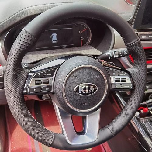 19-21款起亚K3方向盘套真w皮18智跑KX3傲跑赛图斯把套专用手缝全