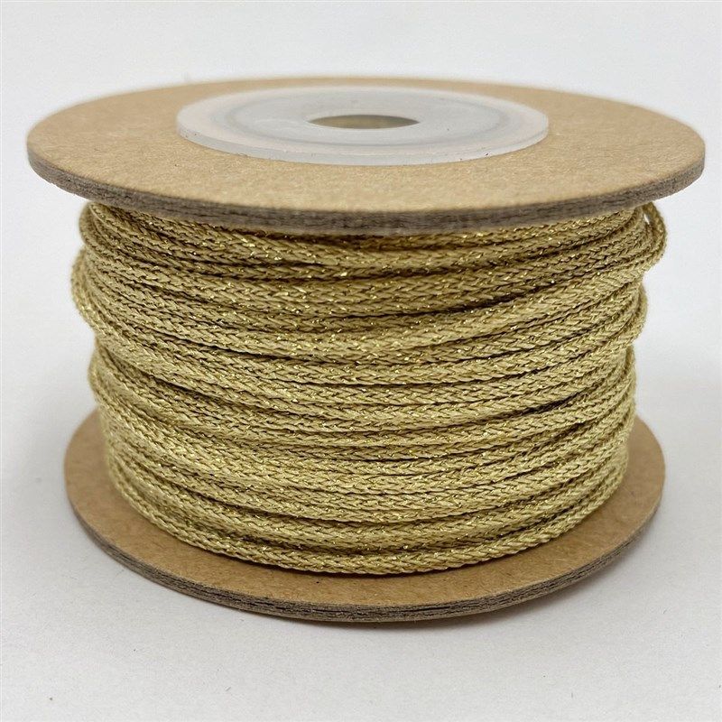 1.5mm金葱绳金线16股圆空心无弹吊牌线M金银线金丝辅料外贸小包装