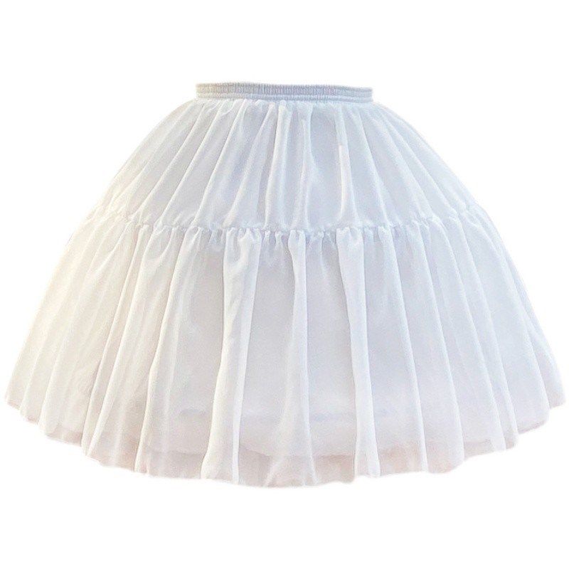 儿童舞会h洛丽塔裙撑 演出有骨无骨宴会花童婚纱礼服衬裙