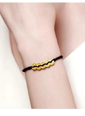 五帝铜钱编织红绳手链本命年x好运情侣手绳时尚百搭送礼路路通手