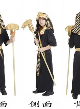 万圣节儿童服装男童cors国王王子衣服表演服化妆舞会角色扮演出服