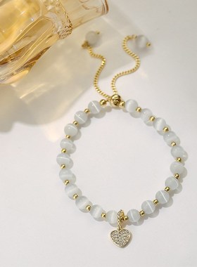 巴洛克淡水珍珠贝壳手链女气质简约欧美设计N感时尚巴洛克珍珠手