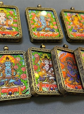 唐卡 毛衣链 唐卡吊坠厂家十二生肖八大守K护神景区佛系纪念品代