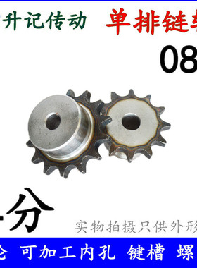 工业链轮链条传动齿轮 4分08B 10齿11齿12齿13齿15齿 18齿10-50齿