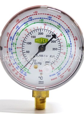 原装REFCO威科冷媒压力表 M2-250/500-DS-R22 氟利昂加氟表头