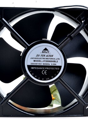 JY20060HBL2 AC220-240V 0.35A全新上海甲云SHJY滚珠铝框交流风机