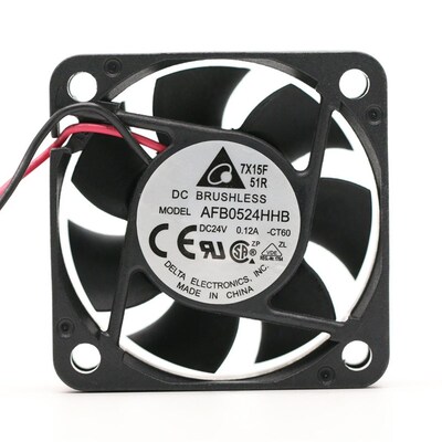 AFB0524HHB 台达5015 24V 0.17A 5CM 大风量 双滚珠 变频器风扇
