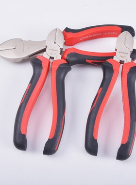 ENDU力易得斜嘴钳剪钢丝寸寸防锈德式铬钒钢丝钳E E