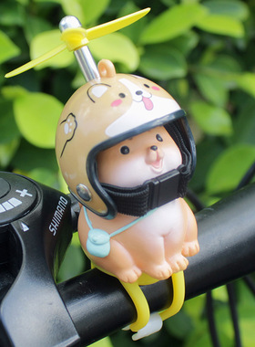 可爱电动车装饰摆件卡通动物平衡电瓶自行头盔送同学生日礼物