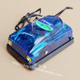 348A鱼缸水族箱加氧冲氧机不可调5W气泵 松宝双孔增氧泵SB 包邮