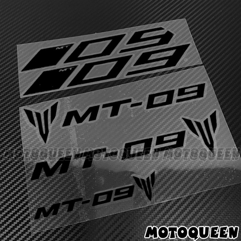 适用雅马哈MT-i09 MT09 SP摩托车装饰车身外壳侧盖反光贴纸版花画