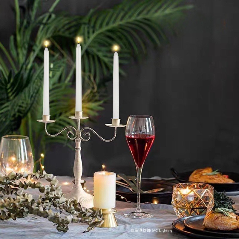 遥控充电长杆蜡烛灯氛围小夜灯生日场景装饰餐厅浪漫表白婚礼摆件