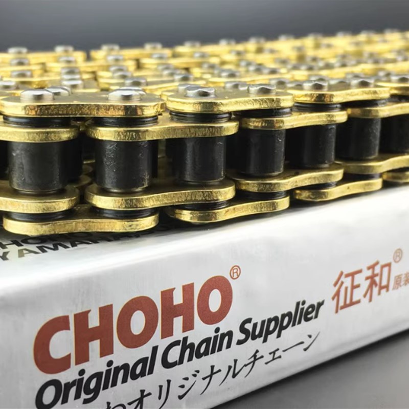 适铃木电喷美式太子悦酷GZ150B-A摩托车配件改装黄金静音油封链条