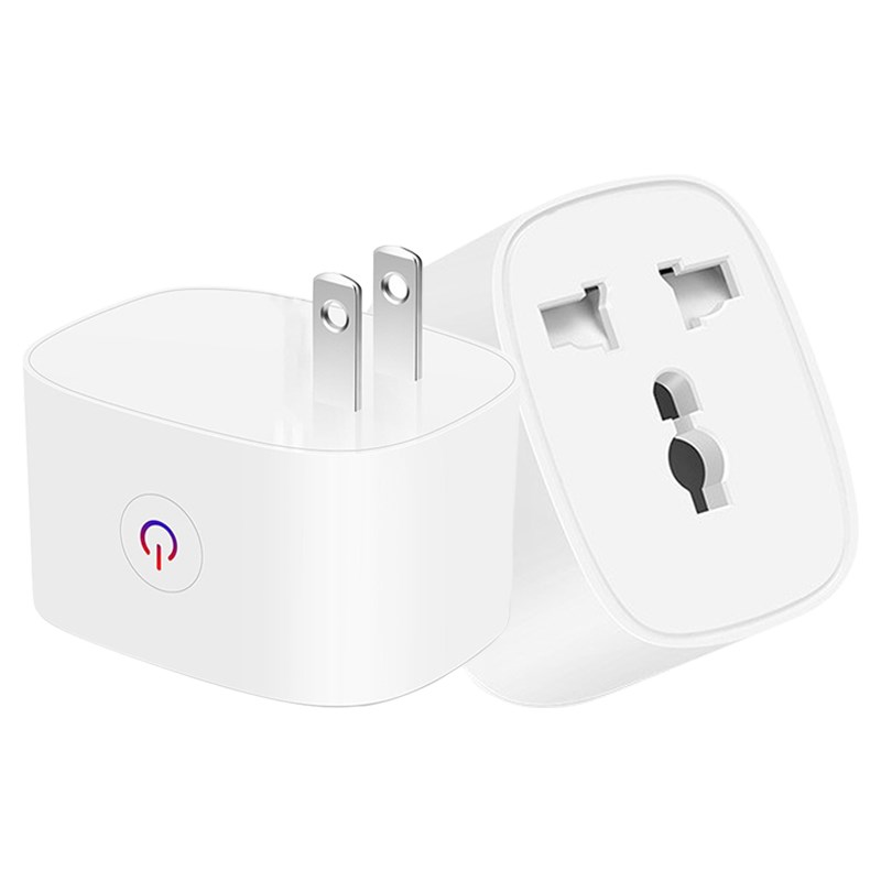 国标wifi智能插座万能转换插孔手机app远程定时器2脚扁插通用插头