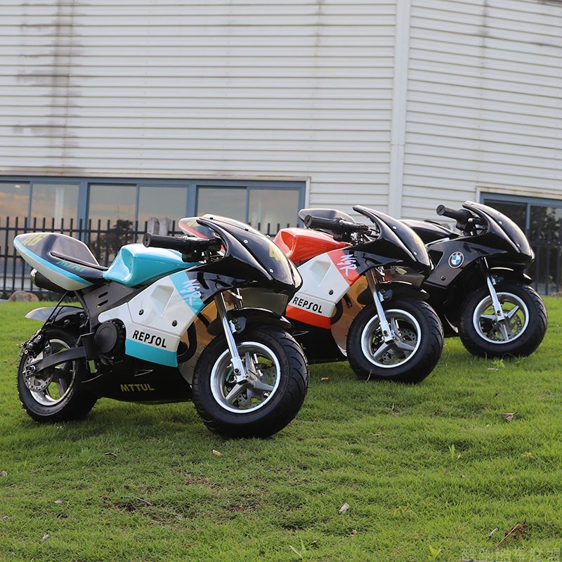 新款49CC小型摩托车迷你2冲4冲汽油成人趴赛冲程S小跑车电动儿童