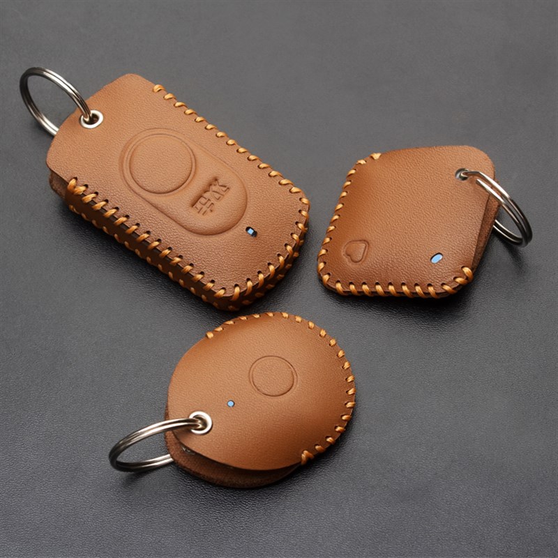 适用德施曼蓝牙钥匙套真皮2.0/3.0/5.0指纹锁遥控感应器保护包扣