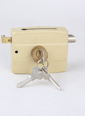 。老式门锁木门铁门暗锁防盗门 外装门锁具三环117铁门锁