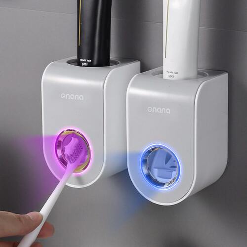 全自动挤牙膏神器吸壁挂式挤压器套装家用免打孔收纳夹牙刷置物架