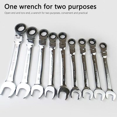 22Pcs两用摇头棘轮扳手组合专业汽修扳手便于携带使用方便
