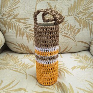 厂家直销纯手工编织膳魔师情侣保温杯套赠雪花杯垫多买多赠 包邮