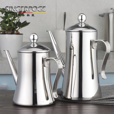 大壶口大容量304不锈钢油壶防漏油壶厨房用品酱油瓶控油食用油罐