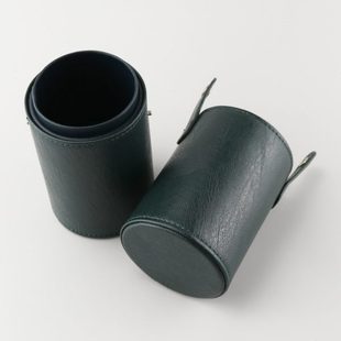 便携化妆刷桶收纳筒刷桶带盖刷子桶防尘桶笔筒刷桶绿色化妆刷桶