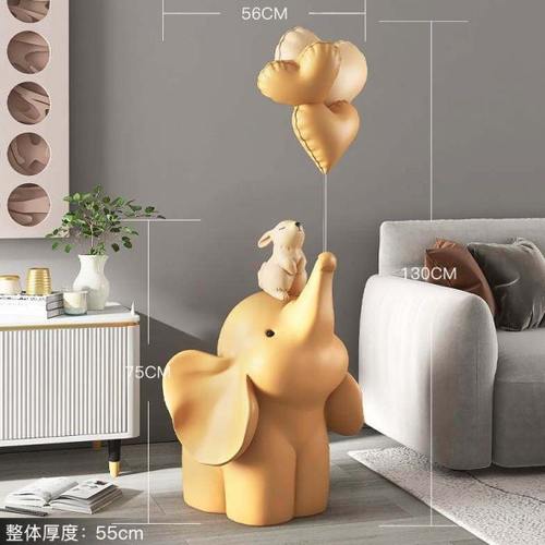 大象客厅落地摆件家居饰品大型电视柜沙发旁搬家礼物乔迁新居礼品