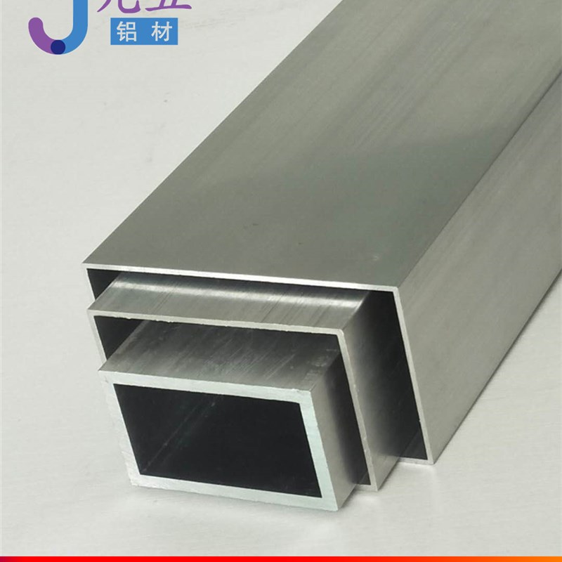 6063铝合金方管 空心矩形扁管 型材方通 厚壁铝管25*30*40*50*60