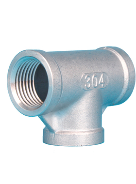 304不锈钢内丝三通接头水管连接内螺纹丝扣dn15dn25dn32dn40dn50