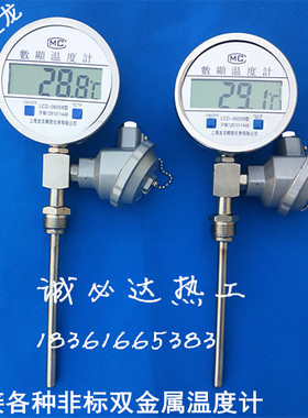 厂销远传数显温度计PT100 WSTP411远传型双金属温度表WYYT-1021