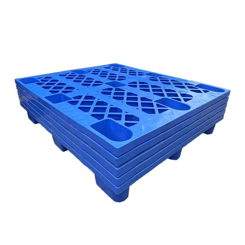 网格加厚塑料九脚托盘塑料叉车卡板仓库防潮地台板物流塑胶托盘