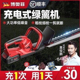 德国进口博奥菲电动绿篱机充电式园林绿化篱笆粗树枝修剪机锂电采