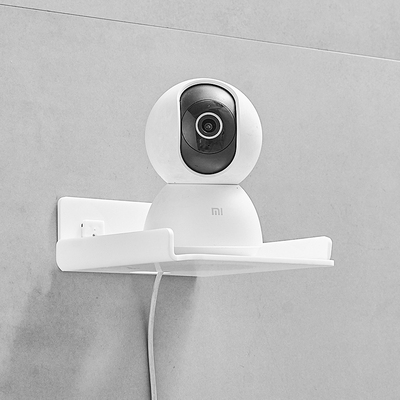 客厅卧室墙上摄像头置物架收纳壁挂式放监控支架托架免打孔挂墙