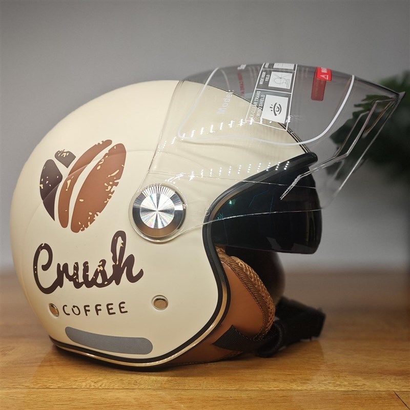 新国标3CCC认证A类电动摩托y车4分之3盔复古朋克四季护耳拆卸头盔