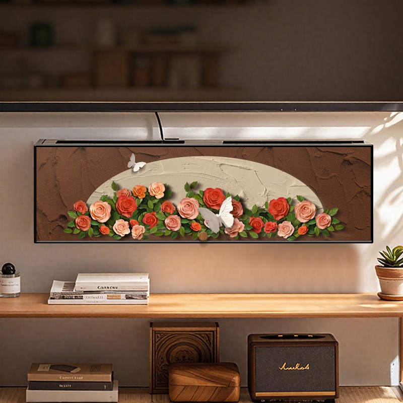 中古风免打孔光猫路由器放置架收纳盒插排电线 线遮挡遮丑wifi置