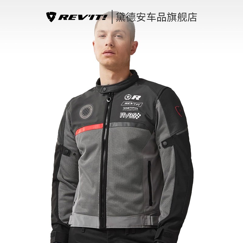 REVIT游侠摩k托车夏季骑行服男女机车赛车服网眼透气休闲夹克外套