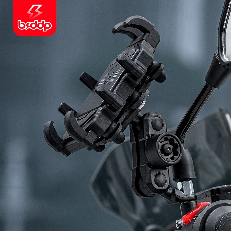 摩托车手机支架防抖铝合金电动A骑行装备减震改装车把导航防震配