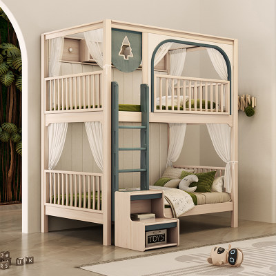 ABC绿野仙踪实木双层树屋床