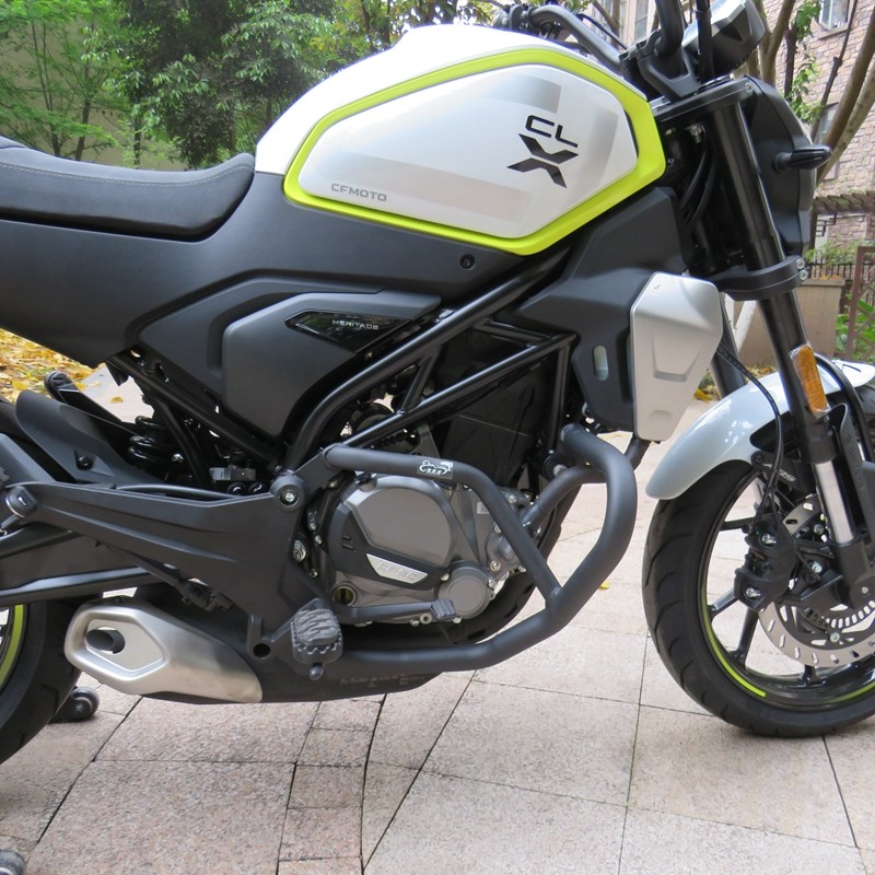 适用春风CLX250保险杠复古防摔杠D竞技杠clx摩托车防护保护杠改装