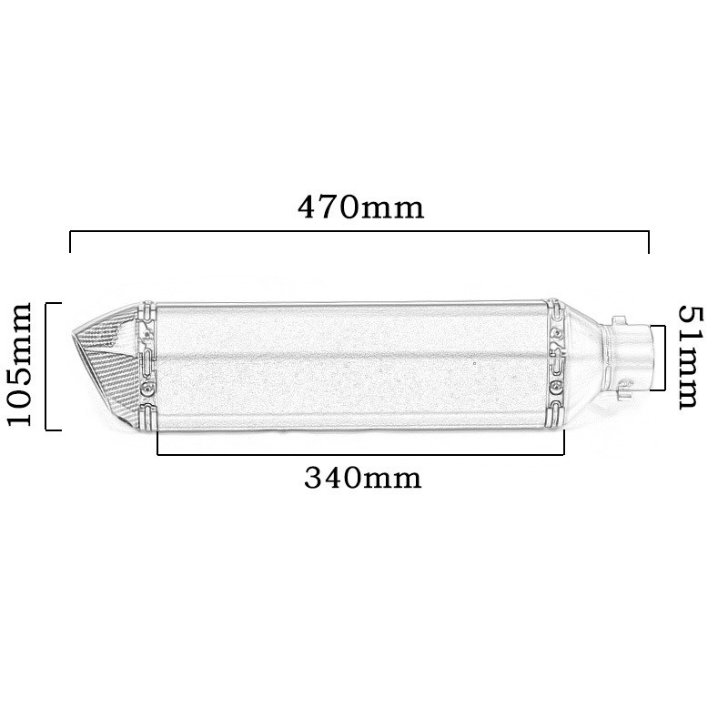 摩托车跑车改装大排量天蝎加长小六角双出r6z900r300通用排气管