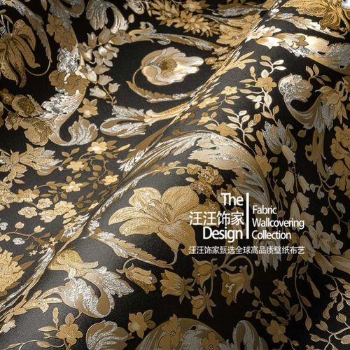 德国Versace5原装进口墙纸欧式奢华卷叶大花背景墙壁纸现货