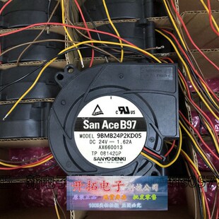 1.62A变频鼓风机 全新三洋SANYO 24V 9733 散热风 9BMB24P2KD05