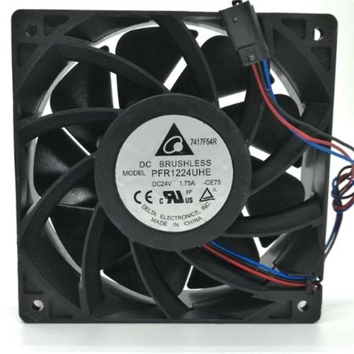 原装台达 PFR1224UHE-CE75 12038 24V 1.75A  3线 大风量散热风扇