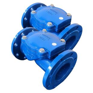 现货速发橡胶瓣止回H44X静音止回球型止回 球墨铸铁止逆