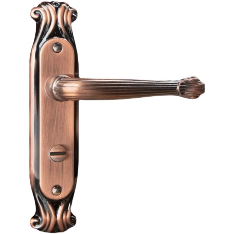 卫浴门锁欧式红古洗手间厕所门把手厨房玻璃门锁通用型卫生间门锁